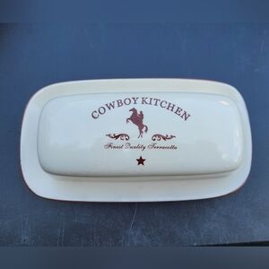 Butter dish cowboy kitchen
